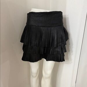 Scoop NYC Black Tiered Mini Skirt S